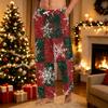 Pantalones de Pijama de Felpa con Estampado Navideño Casual para Hombre Ropa de Dormir para las Fiestas