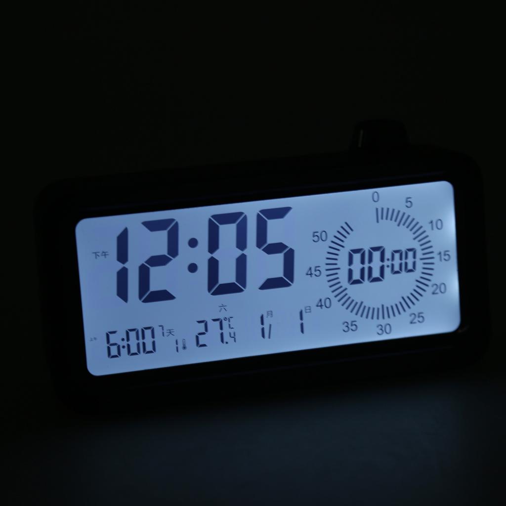 Visuele Timer Met Digitale Wekker 60 Minuten Aftellen Instelbare Helderheid Temperatuurweergave Voor Studie Keuken