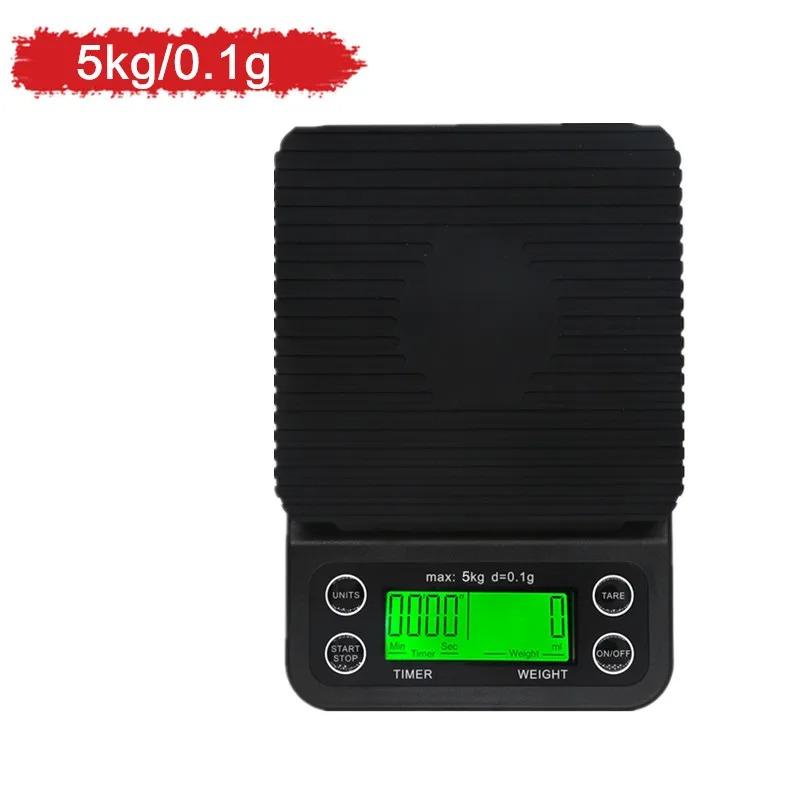 

High Precision Coffee Scale Electronic Scale LCD Backlight Kitchen Scales 3kg/0.1g 5kg/0.1g Digital Scales With Timer