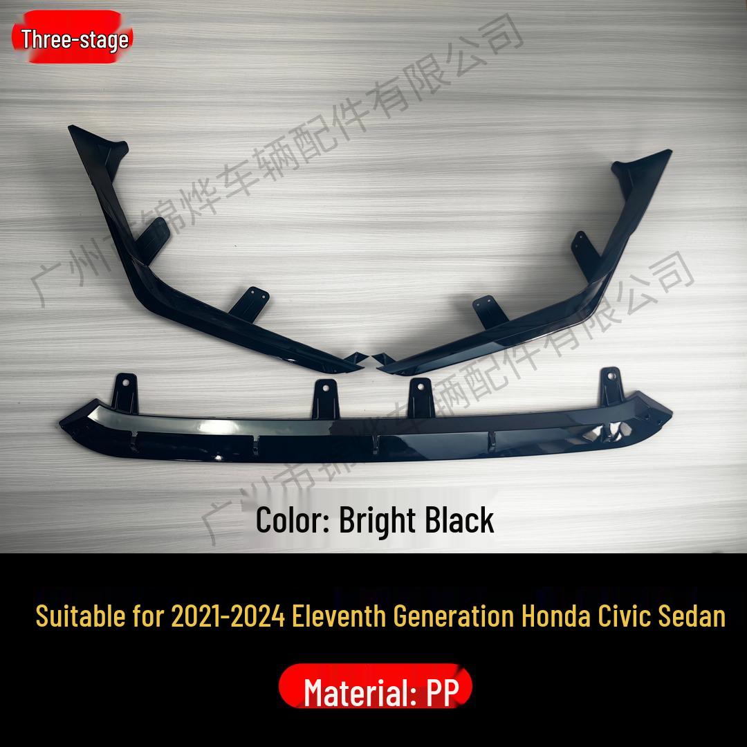 2021-24 Honda Civic 11th Gen Sedan Front Splitter Lip Spoiler Trim