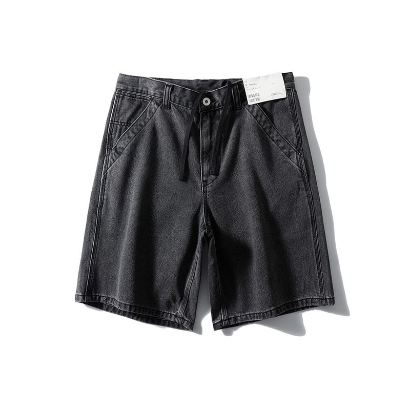 American vintage Cotton Fashion Brand Demin shorts Men's Summer Loose Fifth Pants Foreign Trade Men's Cotton Casual Pants