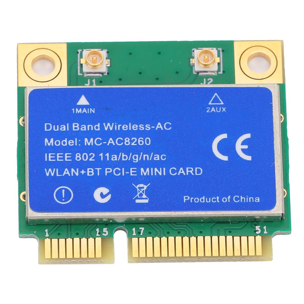 MINI PCIE Card 1200M Dual Band 2.4GHz 5GHz Wireless Network Card 8260 WLAN+BT 2in1 MC8260