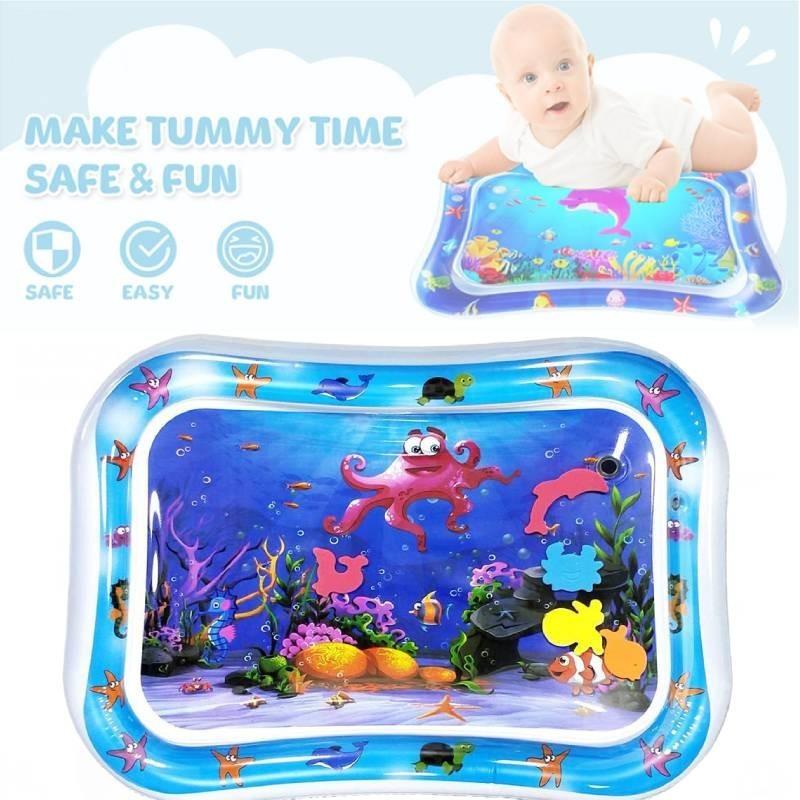 Durable Pvc Baby Tummy Time Water Play Mat Octopus Design For Boys And Girls