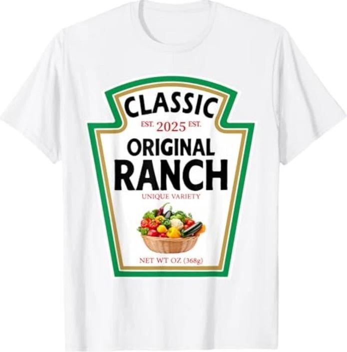 

Ranch Sauce Green Salad Dressing Condiment DIY Halloween T-Shirt 2XL