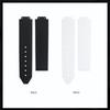 Soft Nature Striped Silicone Watch Band 20x13mm For HUBLOT Strap Women Fusion Waterproof Rubber Bracelet Fold Buckle Accessories
