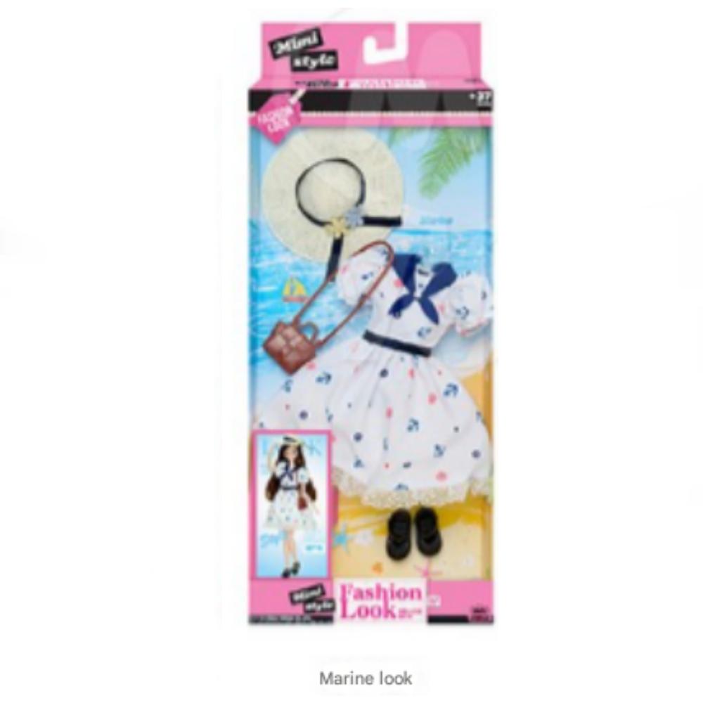 Mimi Mode Stil Kostüm Marine Look (Möglichkeit 8) (Keine Puppe)