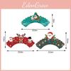 Cake Decoration Christmas Paper Flags Cards For Festive Party Prop Celebration