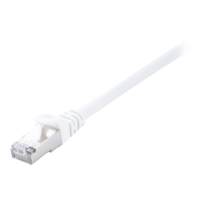 Câble réseau CAT6 V7 V7CAT6STP-05M-WHT-1E - 5m - Blanc - SFTP/SSTP - RJ-45 mâle