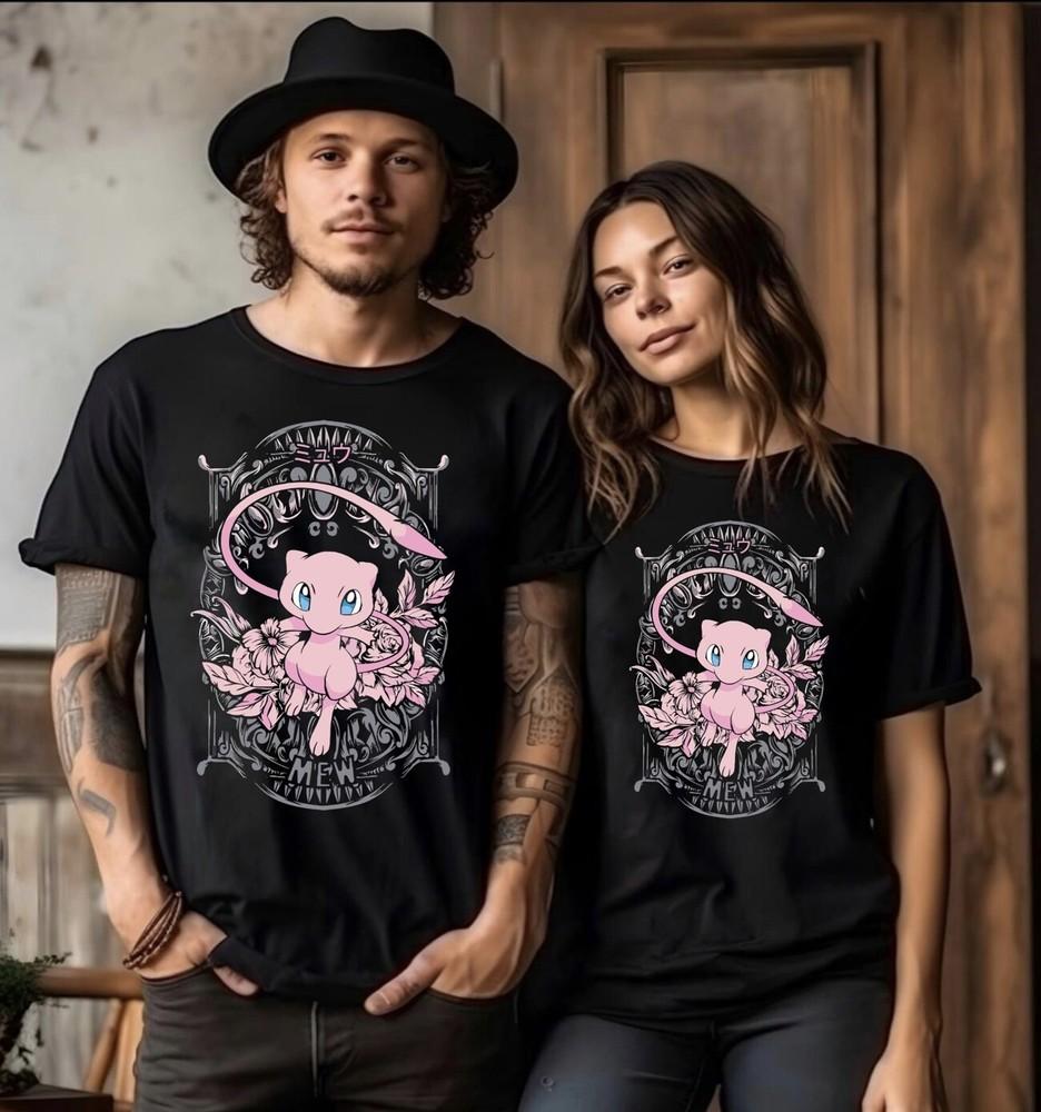 

Mewtow T-shirt Manga Oataku Kawai Funny Girl Anime Manga Black Shirt All Size S