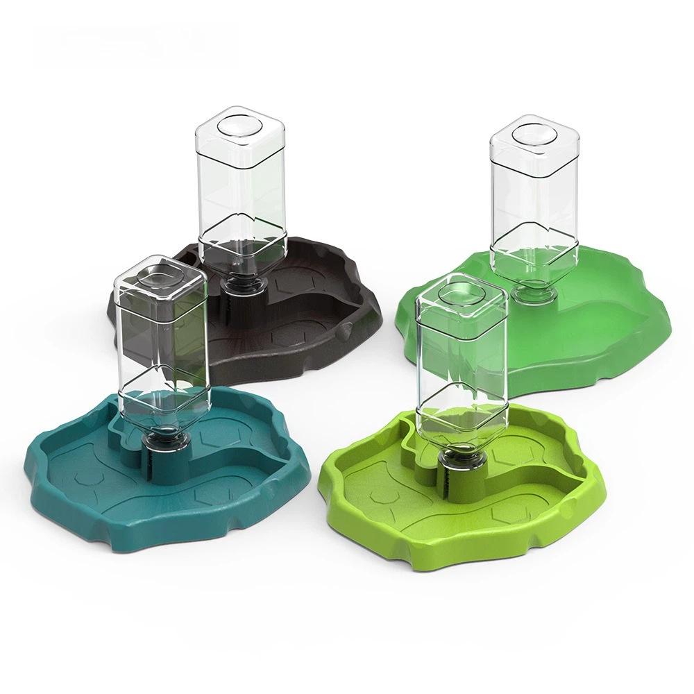Removable Turtle Feeding Dish Large Capacity Small Pet Bowl New Reptile Feeder  Pet Supplies