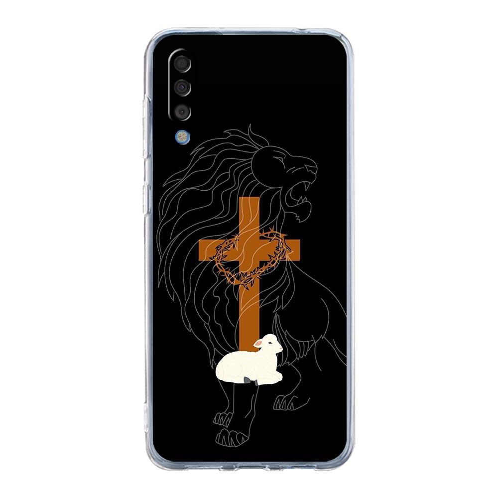 Case For Samsung A16 A14 A12 A22 A32 5G A34 A42 A52 A54 A50 A70 A20E A10S A20S A04S A06 Cover Verse of The Christian Bible Jesus