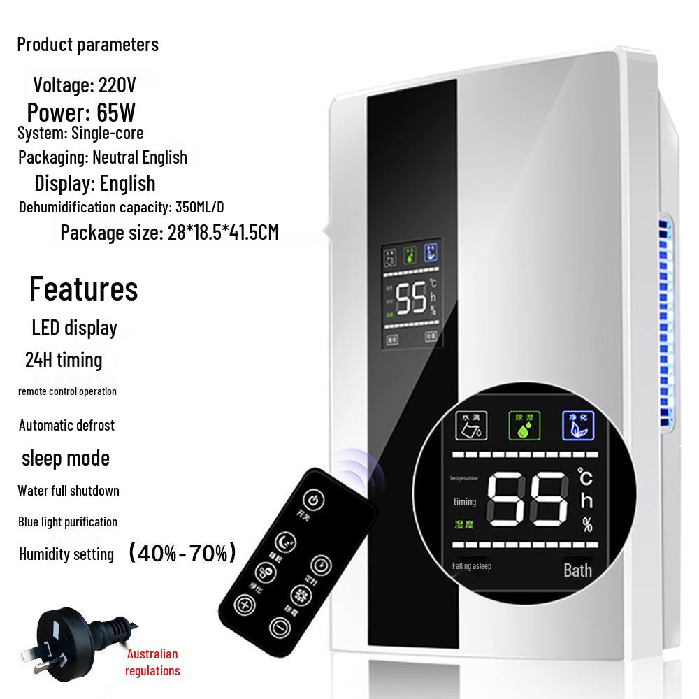 Dezumidificator Silențios de Mare Putere și Eficiență Energetică pentru Casă și Subsol