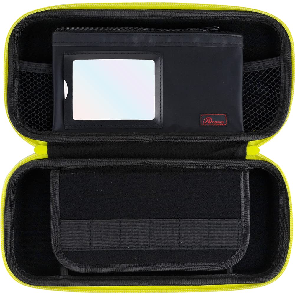 Answer Switch Organic EL Cool Storage Pouch Yellow Ink Function To Prevent Contents from Model/Switch (Ink & Violet) [Light/Portable/Storage Bag/Hard