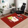 Custom Name Christmas Santa Claus Printed Carpet, for Office Chair Living Room Bedroom Kitchen Room Decor Gifts.