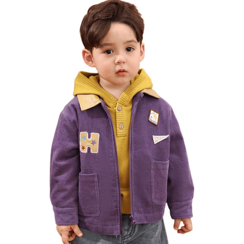 LUSON Baby Boy Retro Corduroy Padded Jacket 100