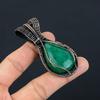 Emerald & Moonstone Pendant, 999 Copper Wire Wrapped Pendant Gemstone Jewelry, Handmade Pendant Amazing Jewelry, Gift For Her