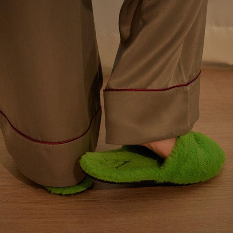 atempo FUR ROOM SHOES_light green