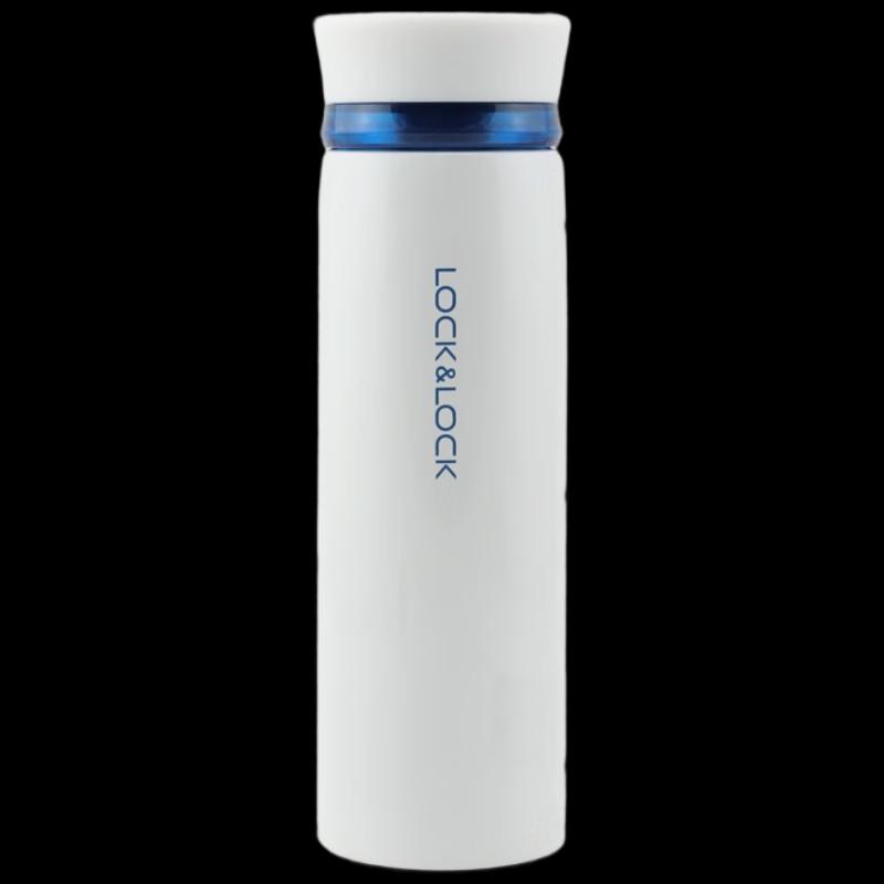 LOCK&LOCK LHC4131 Fit Lightweight Stainless Steel Insulated Travel Mug 450ml