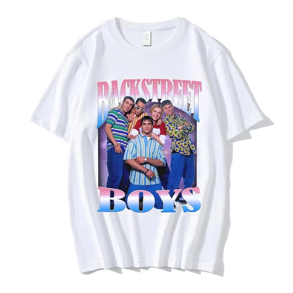 Backstreet Boys Printed TShirt 90s Retro Boy Band TShirt Unisex Hip Hop Gothic Loose Comfortable Women And Men Tshirts