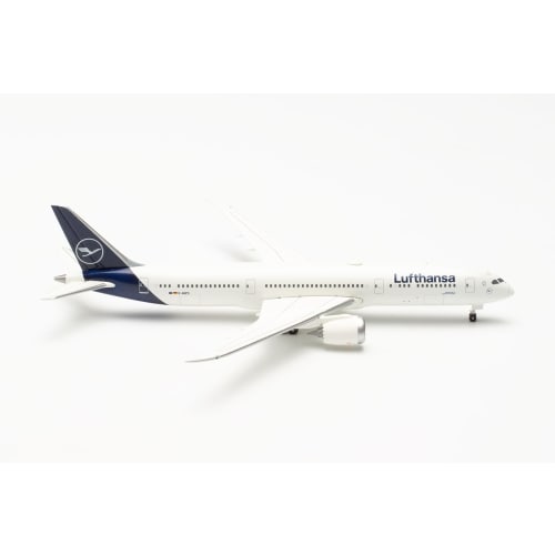 Herpa Airplane Model Lufthansa Boeing 787-9 Dreamliner - D-ABPD Frankfurt Scale 1:500, Metal Miniature without Base, Model Building, Collector's Editi