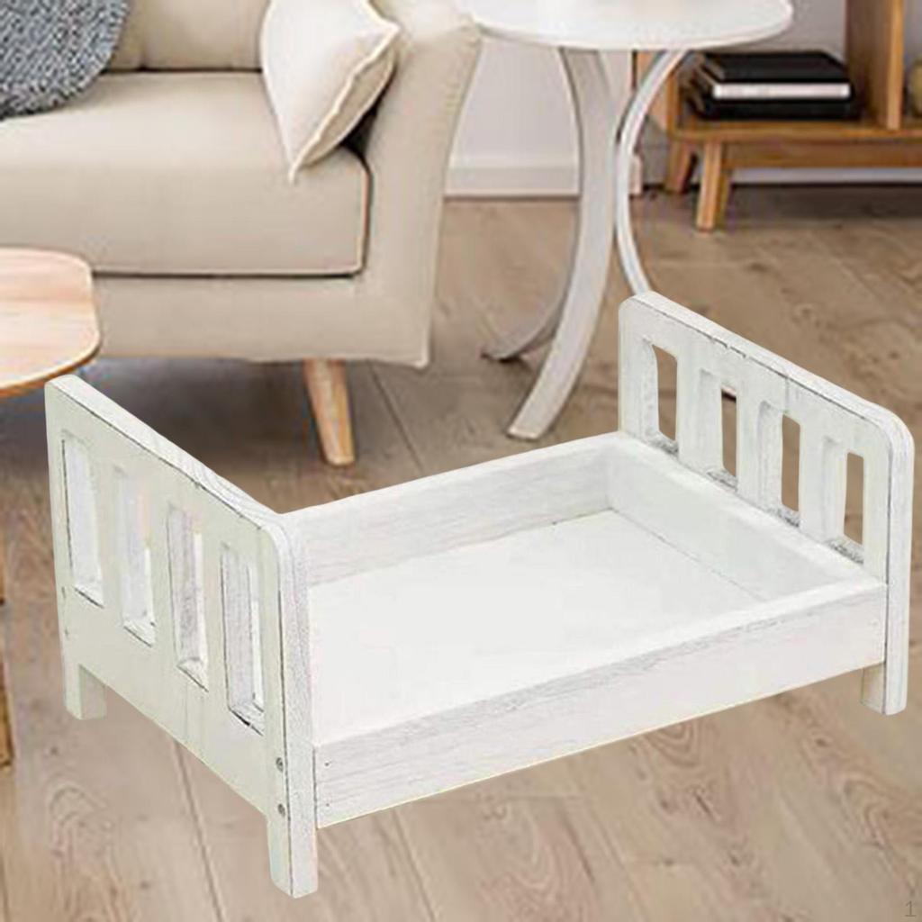 Creative Posing Photography Wooden Bed Props ,Small Furniture Mini Unique for Studio