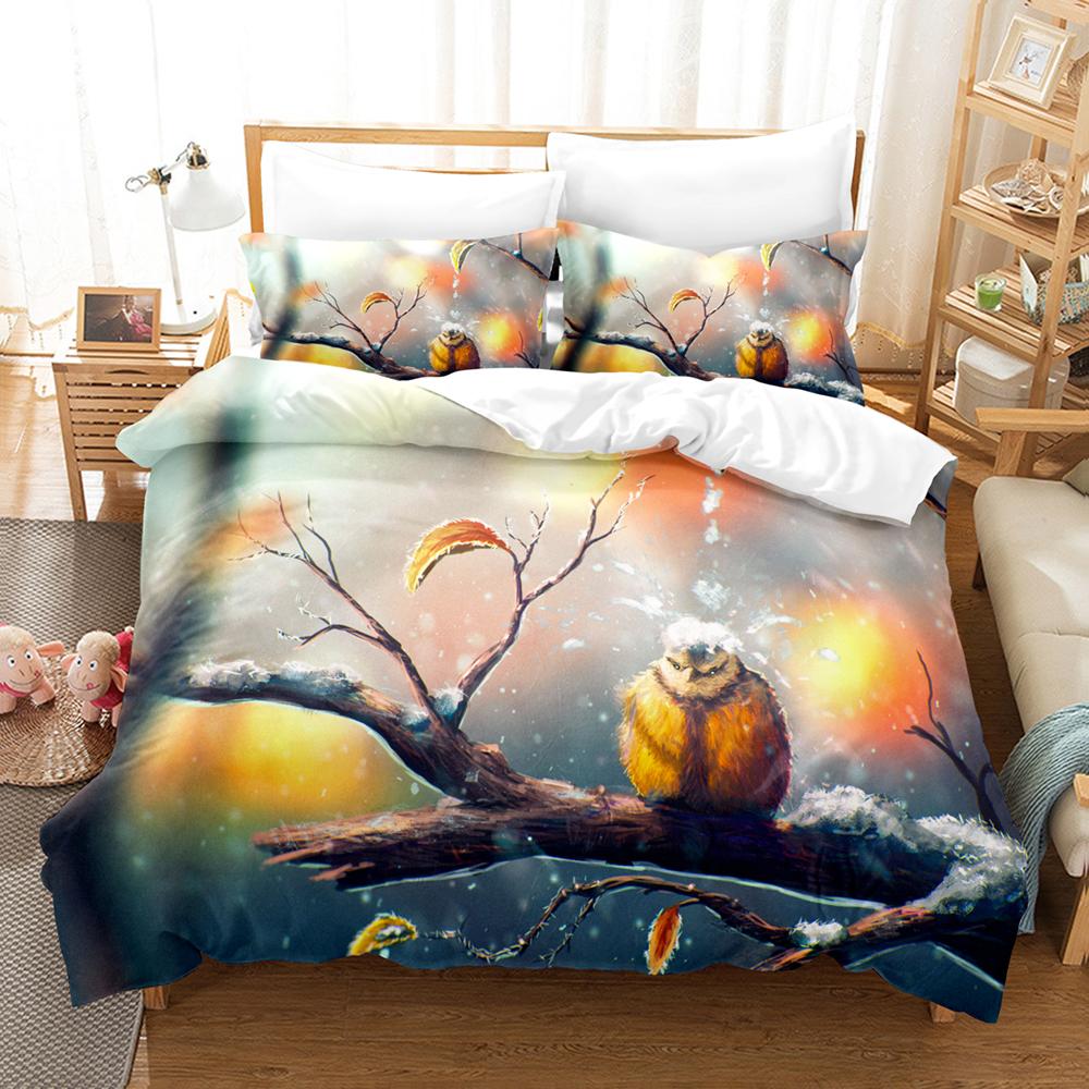 3D A Blackbird Bedding Sets Duvet Cover Set With Pillowcase Twin Full Queen King Bedclothes Bed Linen