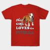 Unisex Fashion TShirt This Girl Loves Her Pit Bull Print TShirt Plus Size S-5XL T-Shirt 100%Cotton Tops O Neck Short Sleeve Tees