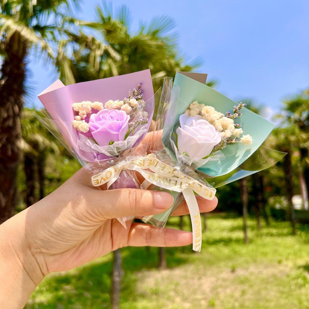 Rose Scented Soap Flower Bouquet - Gift for Girlfriend or Best Friend's Birthday
