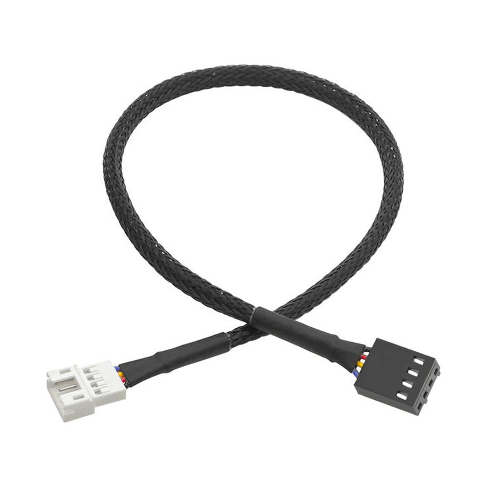 4PIN Black Mainboard Fan Cable Y Splitter PWM Fan Cable Line Computer PC Fan Power Extension Cable Adapter Cable