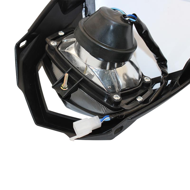 Pit Bike Headlight Panel H4 35W Head Light For Yamaha YZ YZF WR WRF Headlamp Motocross Accessories Enduro Motorcycle Headlight