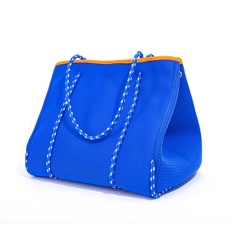 EVA Waterproof Women's Shoulder Tote Bag - Thick Diving Material for Beach & Outdoor Use