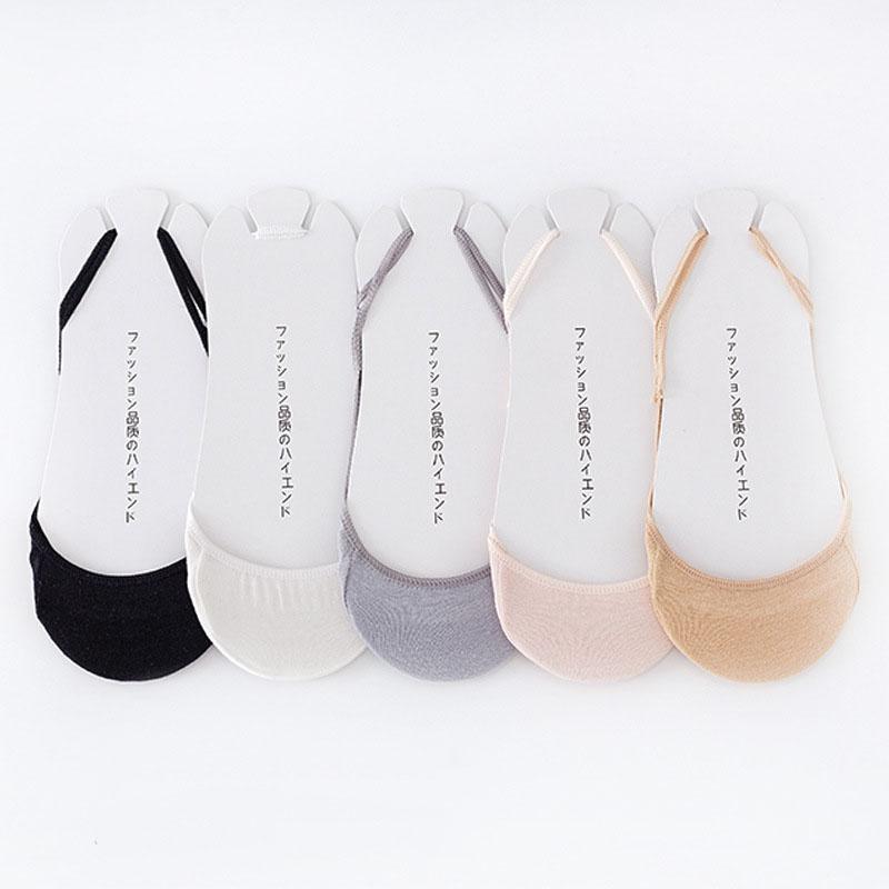 Half-length Suspender Stockings Anti-slip High-heel Socks Low-cut Women's Socks Front-foot Flat Cotton Socks