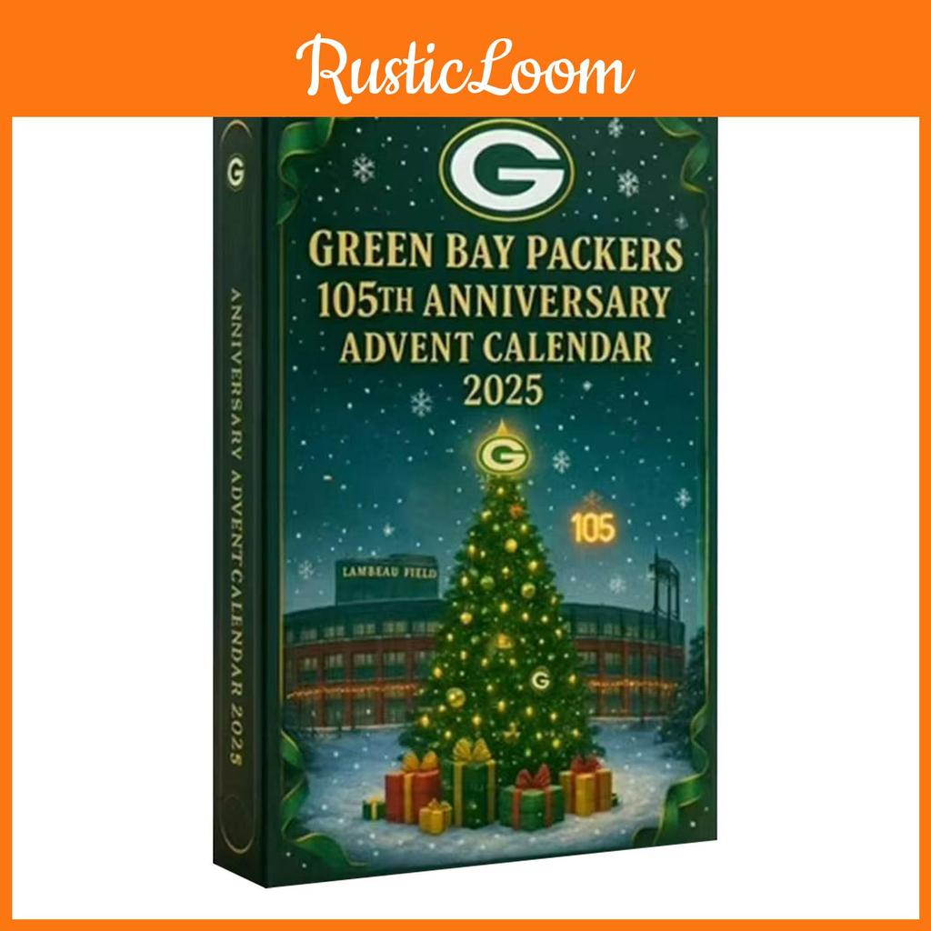 Green Bay Packers Jubiläums-Adventskalender Acryl Weihnachtsdeko Geschenk für Sportfans