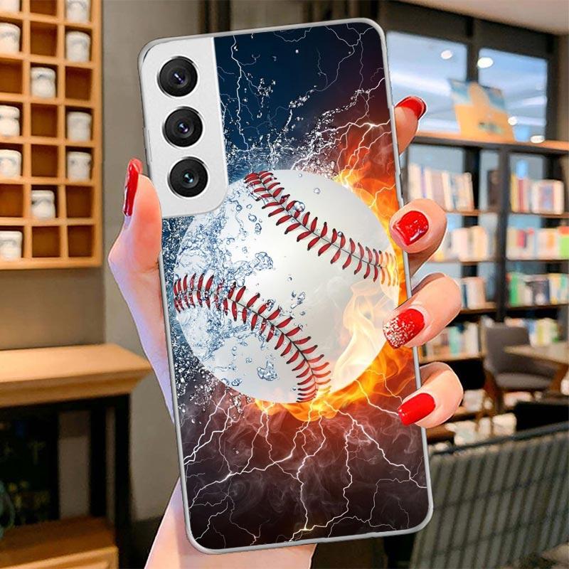 Baseball Sport Cover Phone Case For Samsung Galaxy S26 S25 Edge S24 Ultra S23 S22 Plus S21 S20 FE Soft Fundas Shell Galaxy S25 S