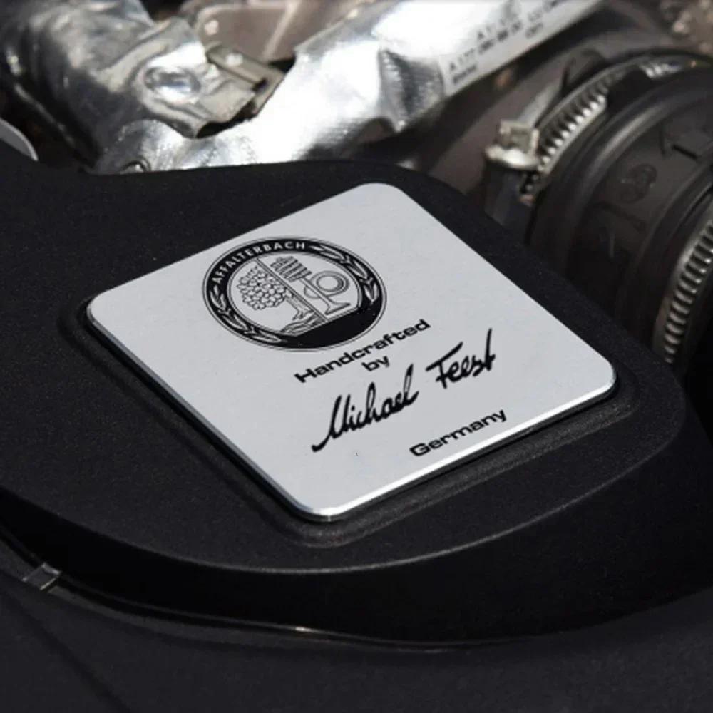 Car Engine Sticker AFFALTERBACH Nameplate Label Emblem Sticker For Mercedes Benz AMG W205 W213 W212 W221 W166 W177 W463 W464 CLA
