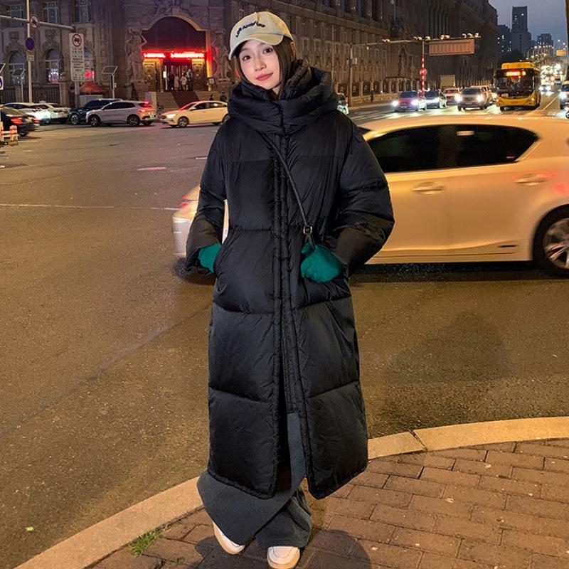 Winter Soft Mid-length Cotton Jacket for Women New Arrival Over-the-knee Large Quilt Loose Thickened Coat