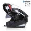 Full Face Motorcycle Helmet With Dual Visors Flip-Up Design All Season Riding Gear Scooter Electric Bike