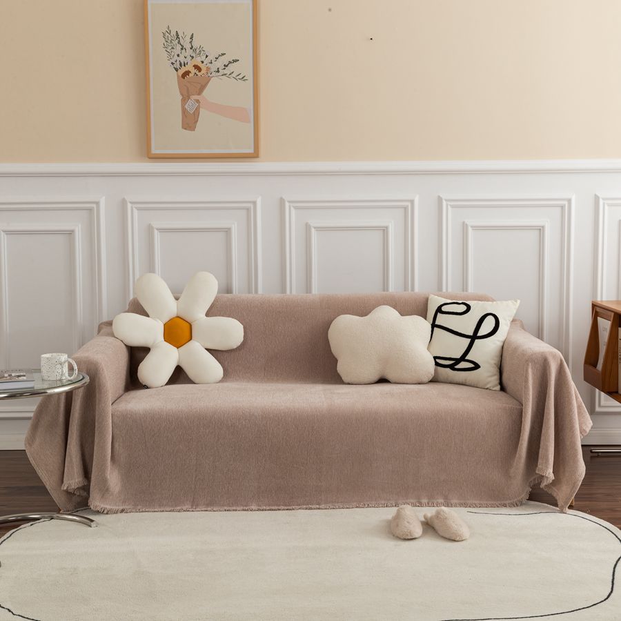 Sofföverdrag Handduk Chenille Repskyddande Soffkudde Allomfattande Halkfritt Överdrag Överdrag Modernt Minimalistiskt Dammtätt Överdrag Tyg