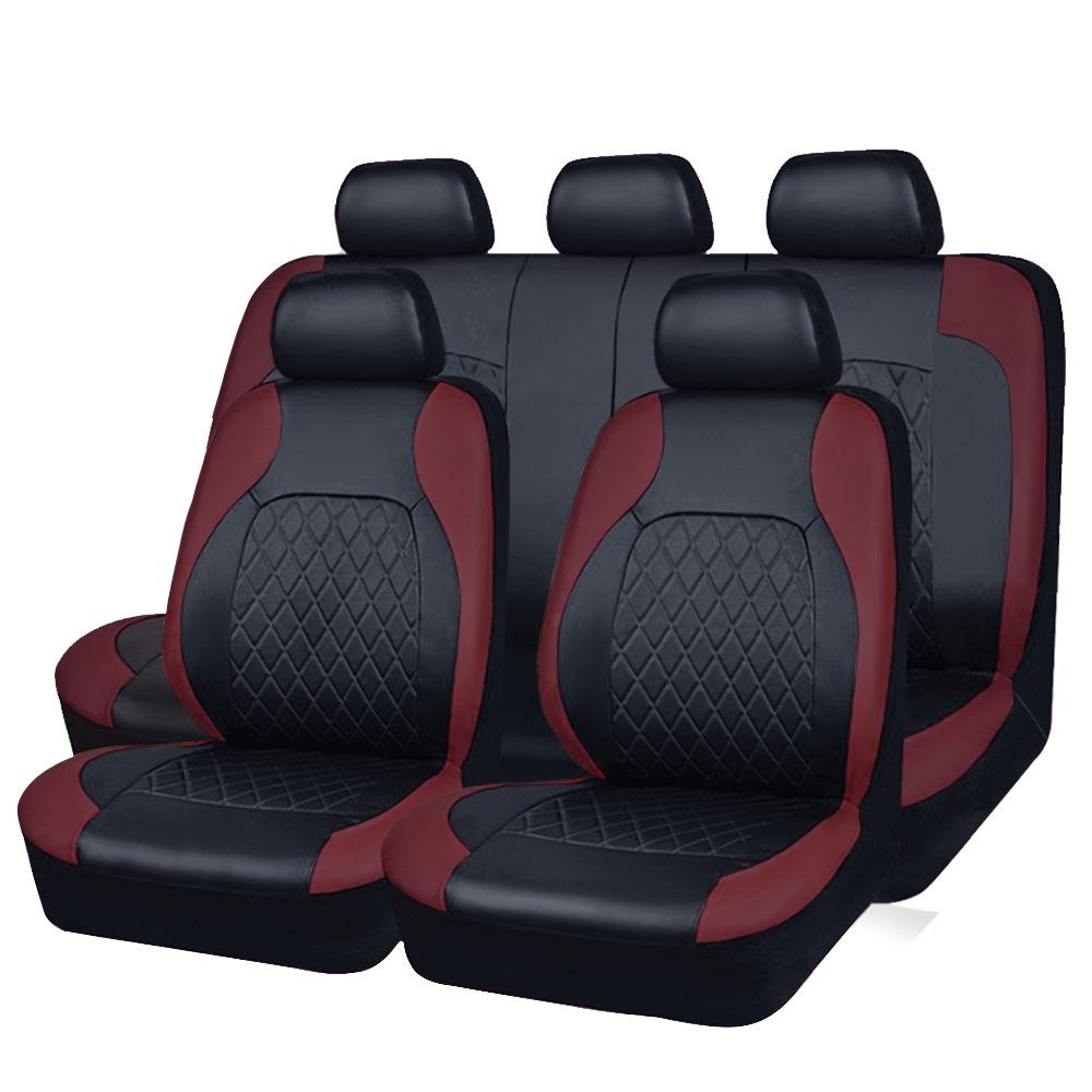 Diamond Quilted Car Seat Cover - PU Leather & PVC for Export to Europe & America