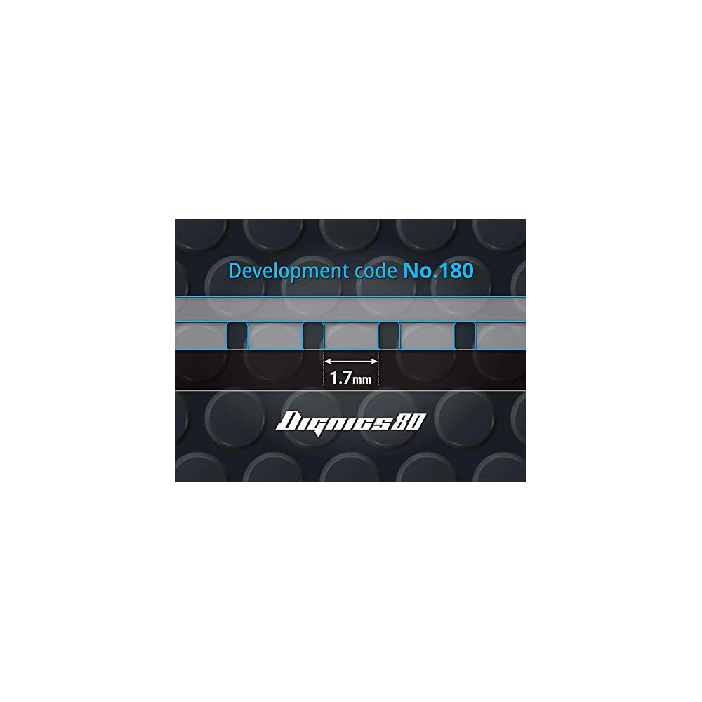 Butterfly Dignics 80 High Tension Table Tennis Rubber Soft Black 2.1mm