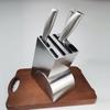 Stainless Steel Knife Holder Rack - 430 Wheel Cookware Storage, Creative & Thickened Design