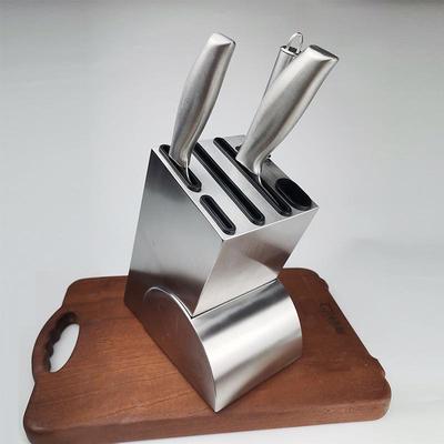 Stainless Steel Knife Holder Rack - 430 Wheel Cookware Storage, Creative & Thickened Design