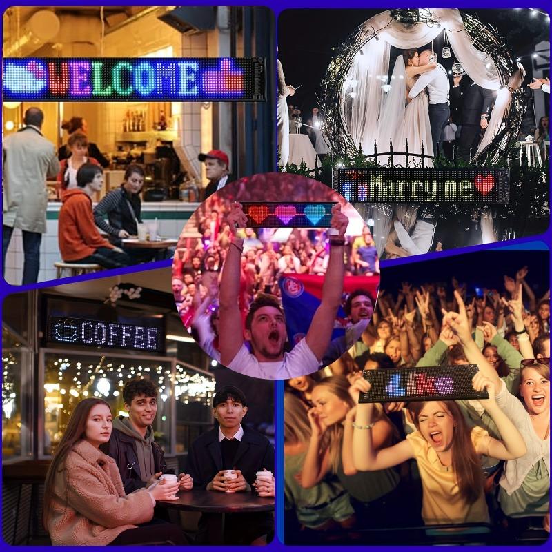 Teufelsaugen-Leuchte für Auto- und LKW-Windschutzscheibe, programmierbare LED-Anzeige, Laufschrift-Leuchte für Auto- und LKW-Windschutzscheibe