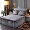 Dustproof Coverlet Single Piece Bed-linen Lace Washed Cotton Wear-resistant and Durable High End Non Slip Bed Sheet for Bedrooms