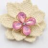 New 4 pieces of 25 * 29MM gold droplet protein alloy flower plate DIY clothing accessories hair accessories decoration accessori