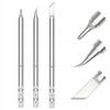 Zestaw Grotów T65 – 3 Sztuki Do Lutownic T65 | T65-K | T65-BC2 | T65-IS | 5,5 Mm | 45 Mm | Precyzyjne Lutowanie SMD