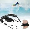 TPU Black Elastic Water Sports Foot Rope Surfing Paddle Board Ankle Spring Traction Strap