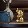 one of the Seven Lucky Gods by Makita a Buddhist Original Buddhist Takaoka bronzeware Daikokuten, (gold-plated/24k gold) Shuun, sculptor. statue,