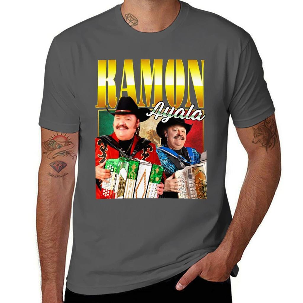 Ramn Ayala Vintage Retro Design TShirt Everyday Wear Basic Short Sleeve Top