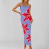 New Spring Style Stylish and Elegant Printed Temperament Sleeveless Suspender Dress Outfit